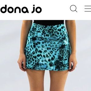 Brand new w/ tags Dona Jo Wildblue Tennis Skirt